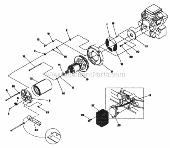 Part Location Diagram of 71791 Generac Cover Plate